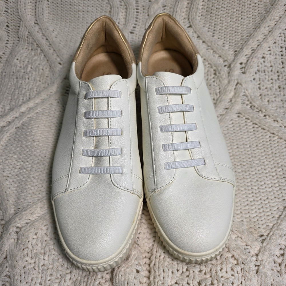 Soul Naturalizer Tia Stepin Sneakers White Gold‎ Slip On Womens 10W Good - Picture 2 of 7
